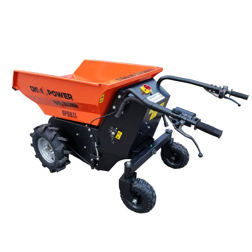 Detail K2 Big Dump 1100 Pound Electric Power Dump Cart - OPD812