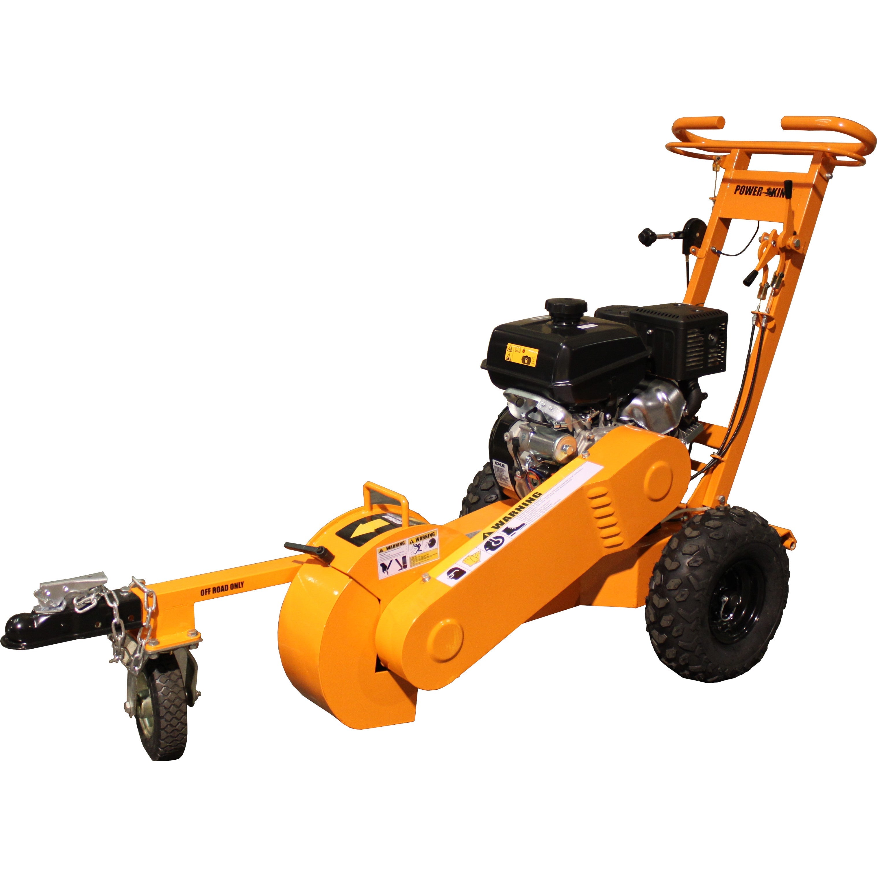 Power King Self-Propelled Stump Grinder with Electric Starter and Hour Meter - PK0803-SP