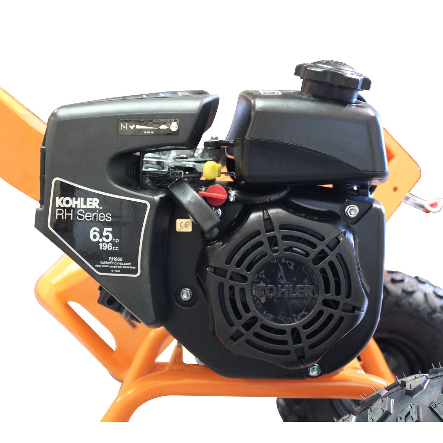 Power King 2.8 Inch 6.5 HP Residential Chipper Shredder - PK0913DD